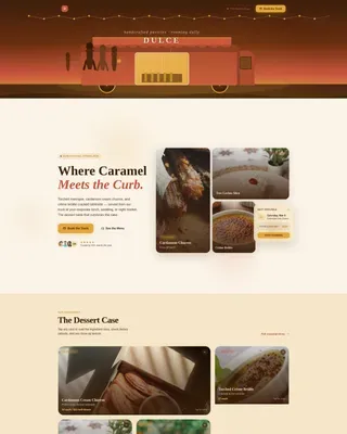 Food Truck & Mobile Kitchen Booking Website Template