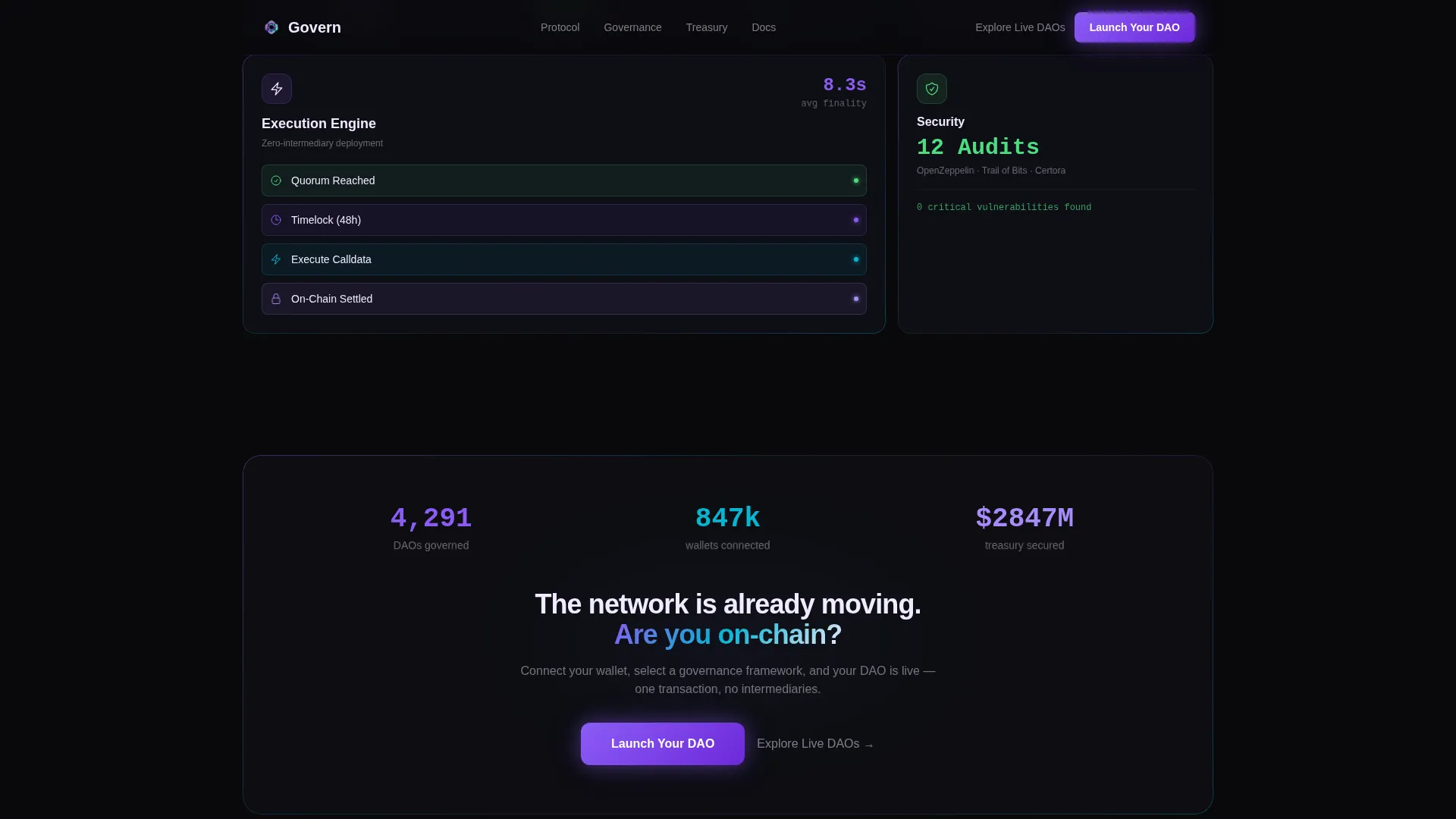 Blockchain & Cryptocurrency Professional Website Template