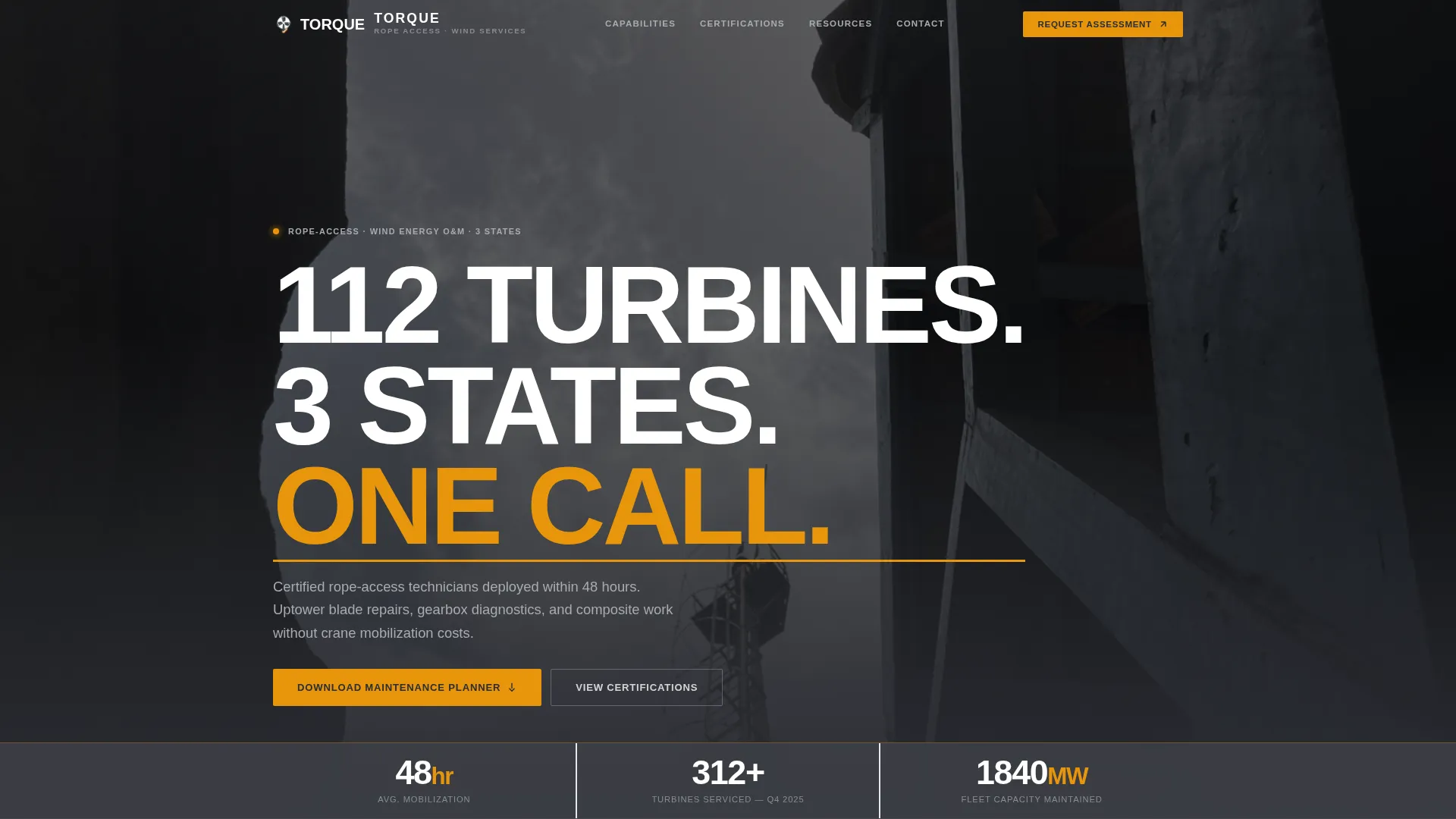 Wind Turbine Technician Business Directory Website Template