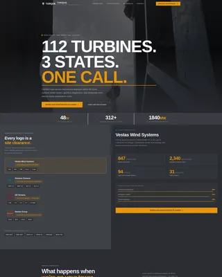 Wind Turbine Technician Business Directory Website Template