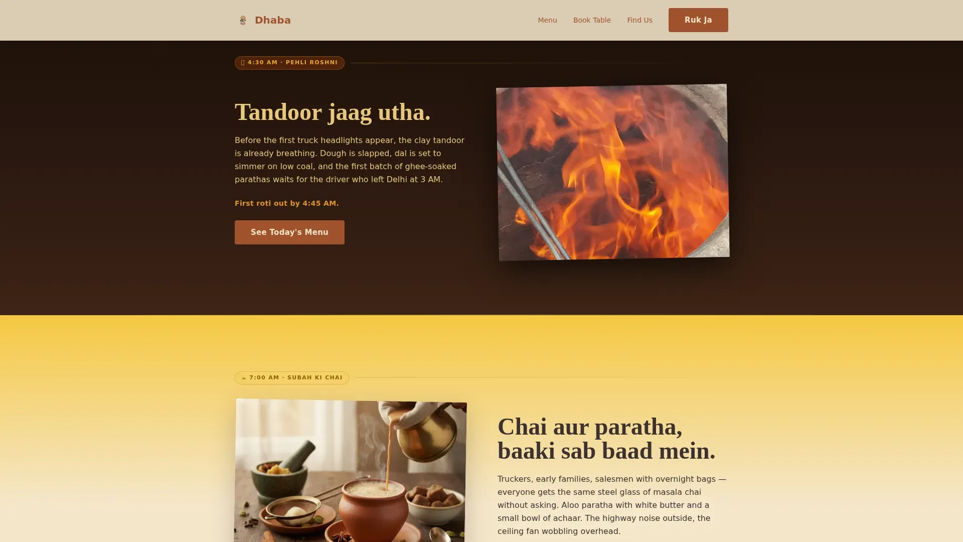 Indian Street Food & Regional Cuisine Professional Website Template