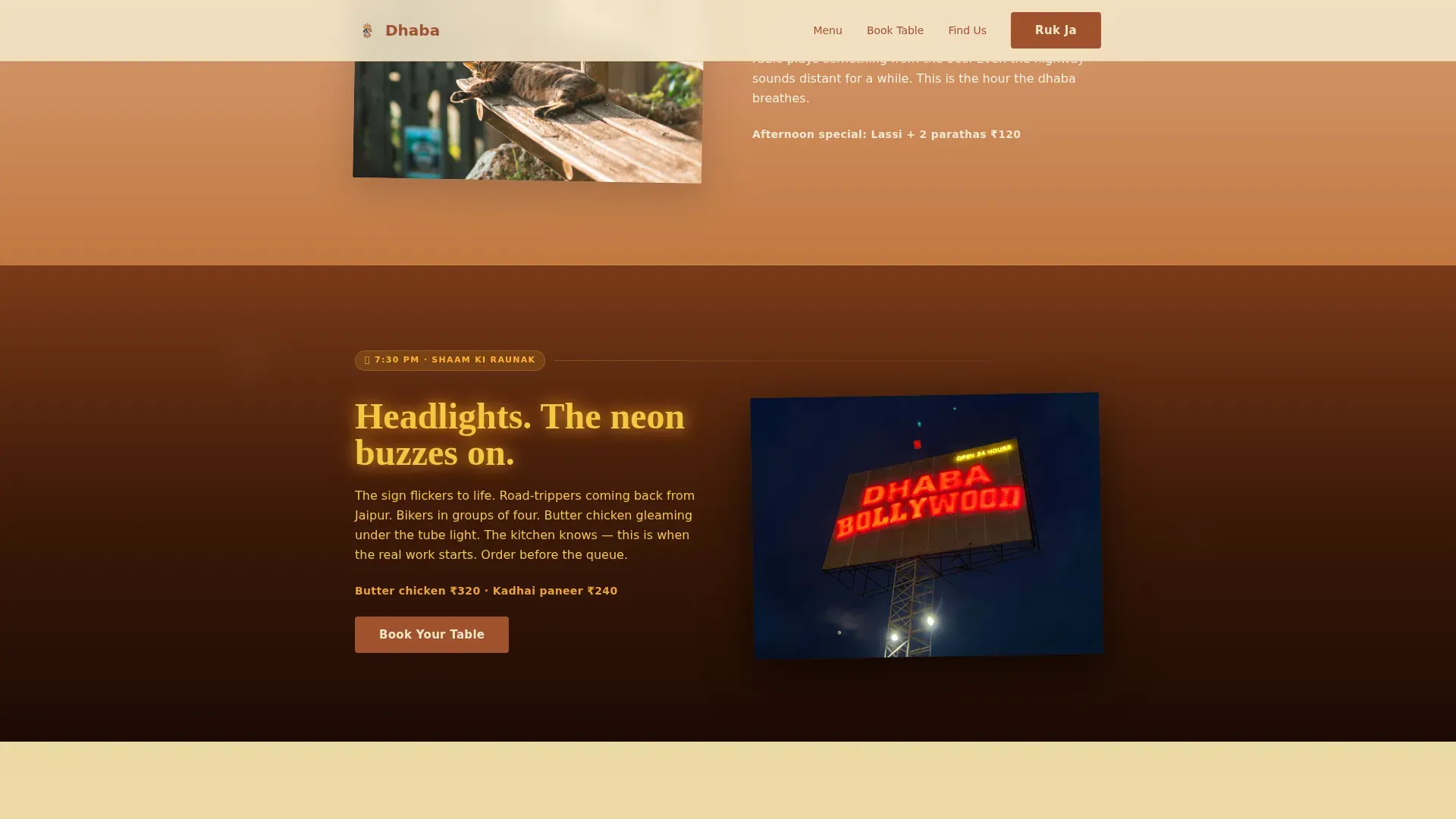 Indian Street Food & Regional Cuisine Professional Website Template