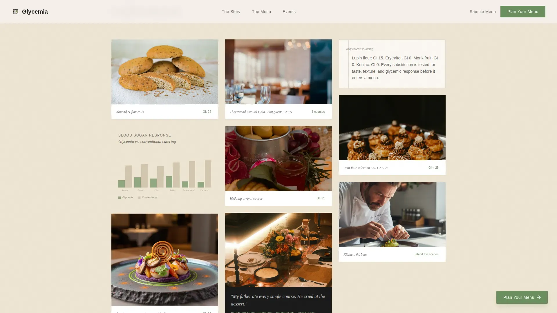 Premium Diabetic Catering | Free Website Template | Rocket