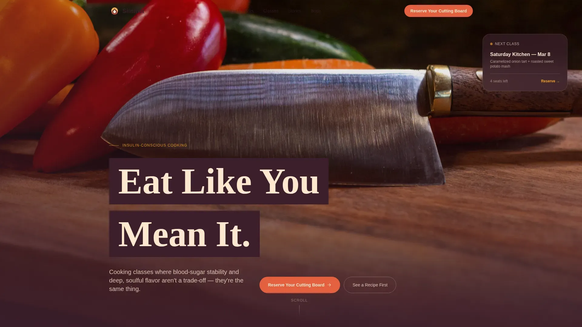 Diabetic-Friendly Cooking | Free Website Template | Rocket