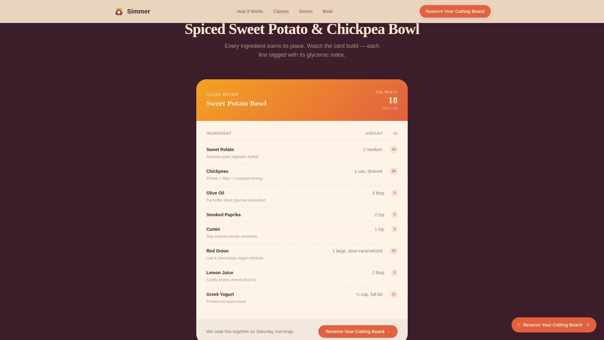 Diabetic-Friendly Cooking | Free Website Template | Rocket