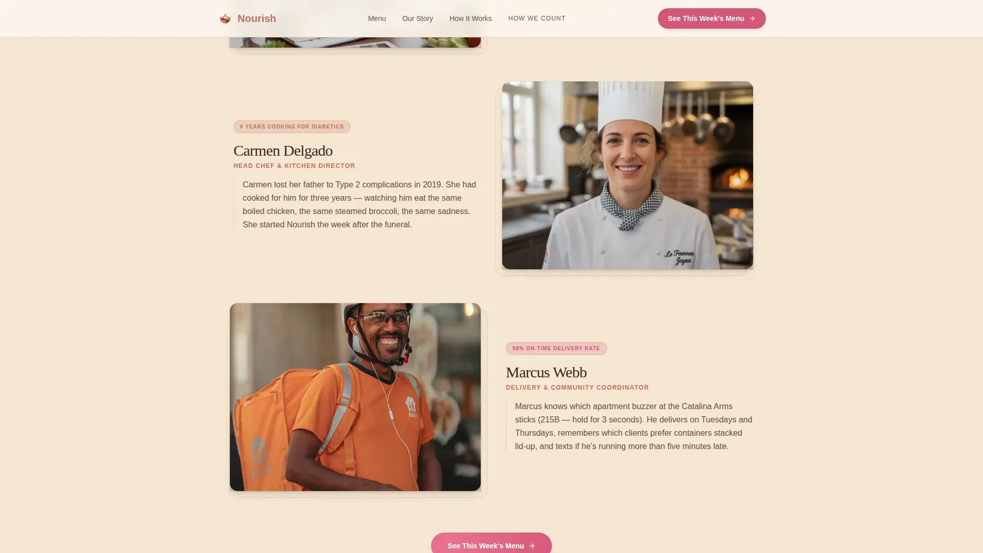 Specialized Meal Delivery | Free Website Template | Rocket