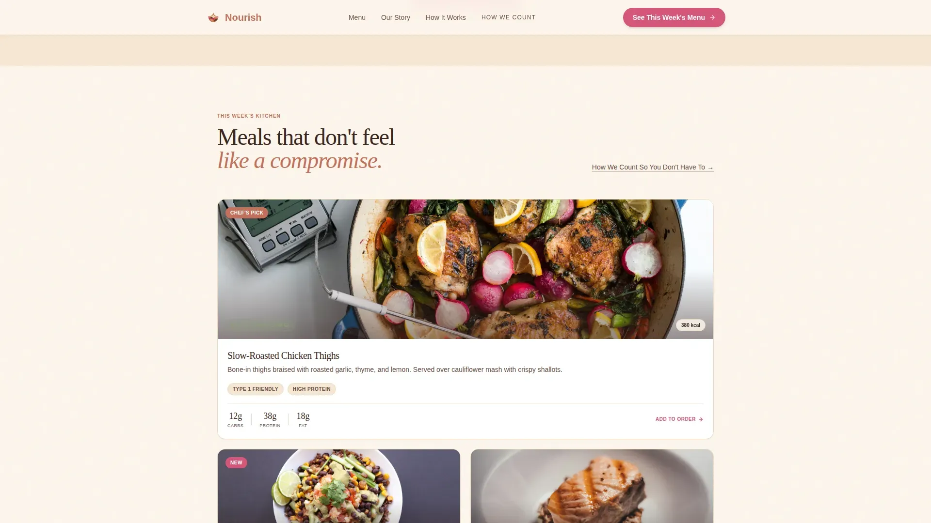 Specialized Meal Delivery | Free Website Template | Rocket
