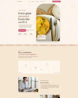 Specialized Meal Delivery | Free Website Template | Rocket