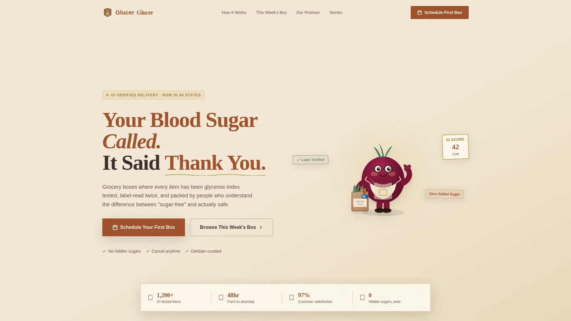 Diabetic Grocery Delivery | Free Website Template | Rocket