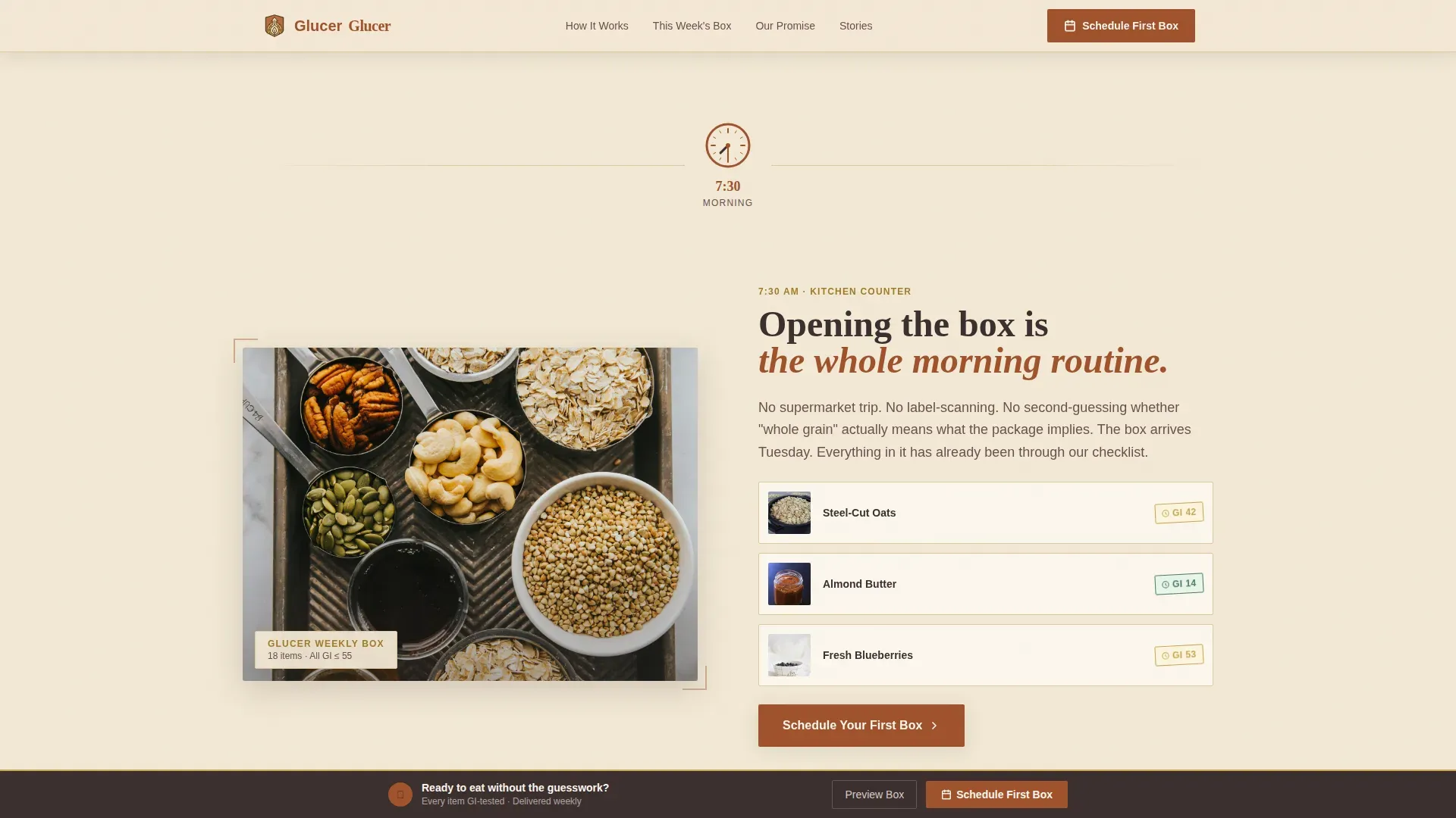 Diabetic Grocery Delivery | Free Website Template | Rocket
