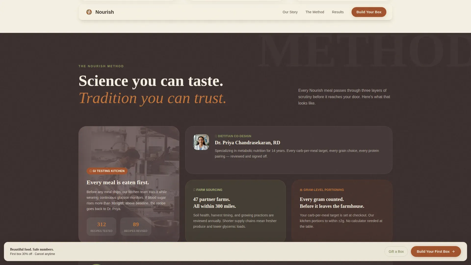 Diabetic Meal Kit | Free Website Template | Rocket