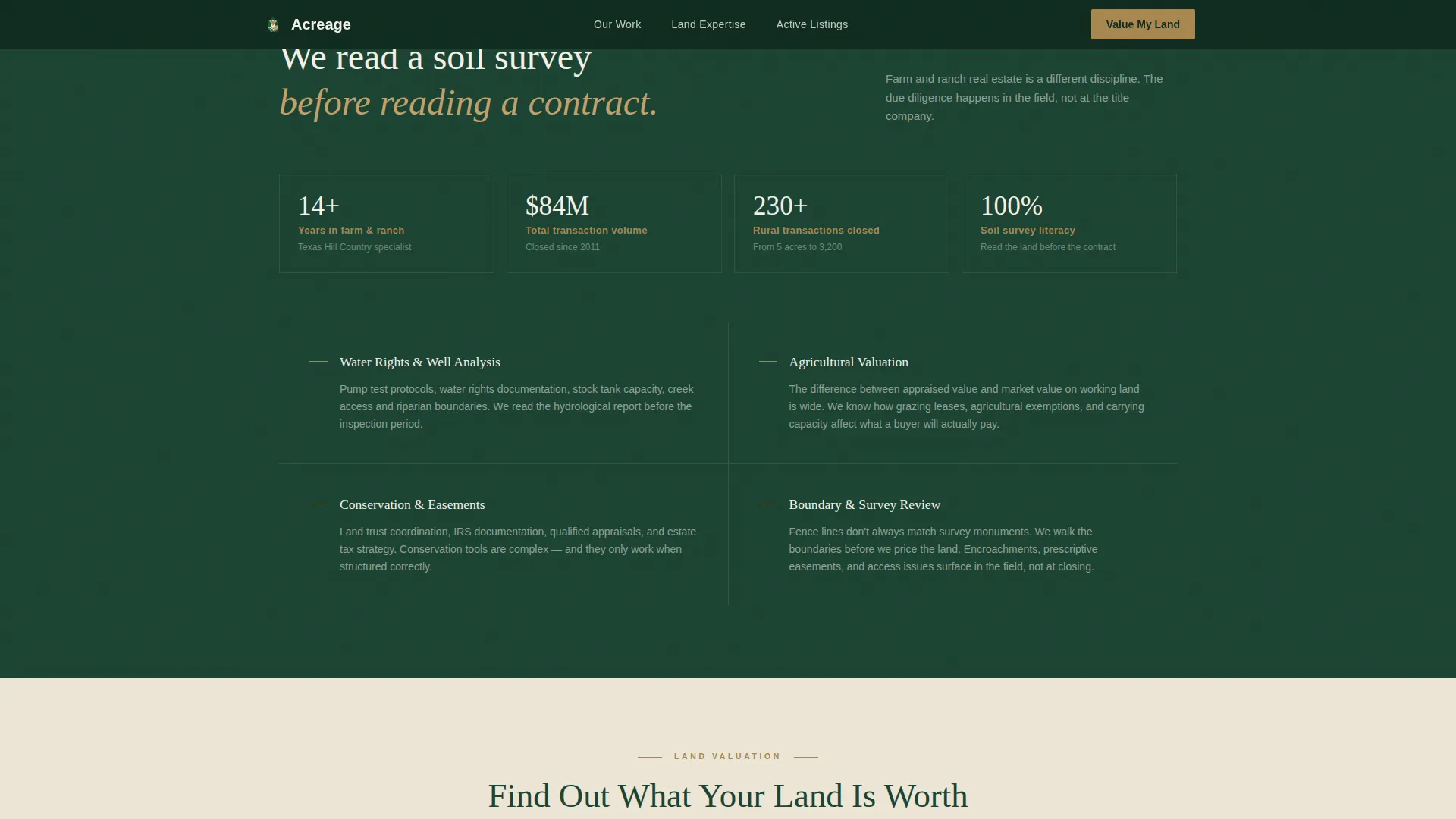 Farm & Ranch Real Estate Portfolio Website Template