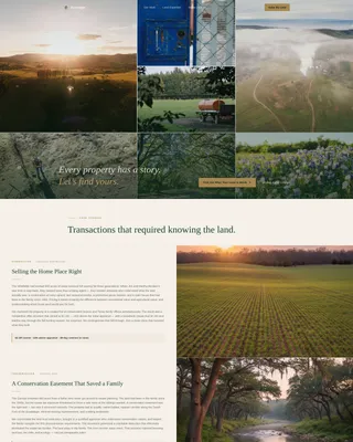 Farm & Ranch Real Estate Portfolio Website Template