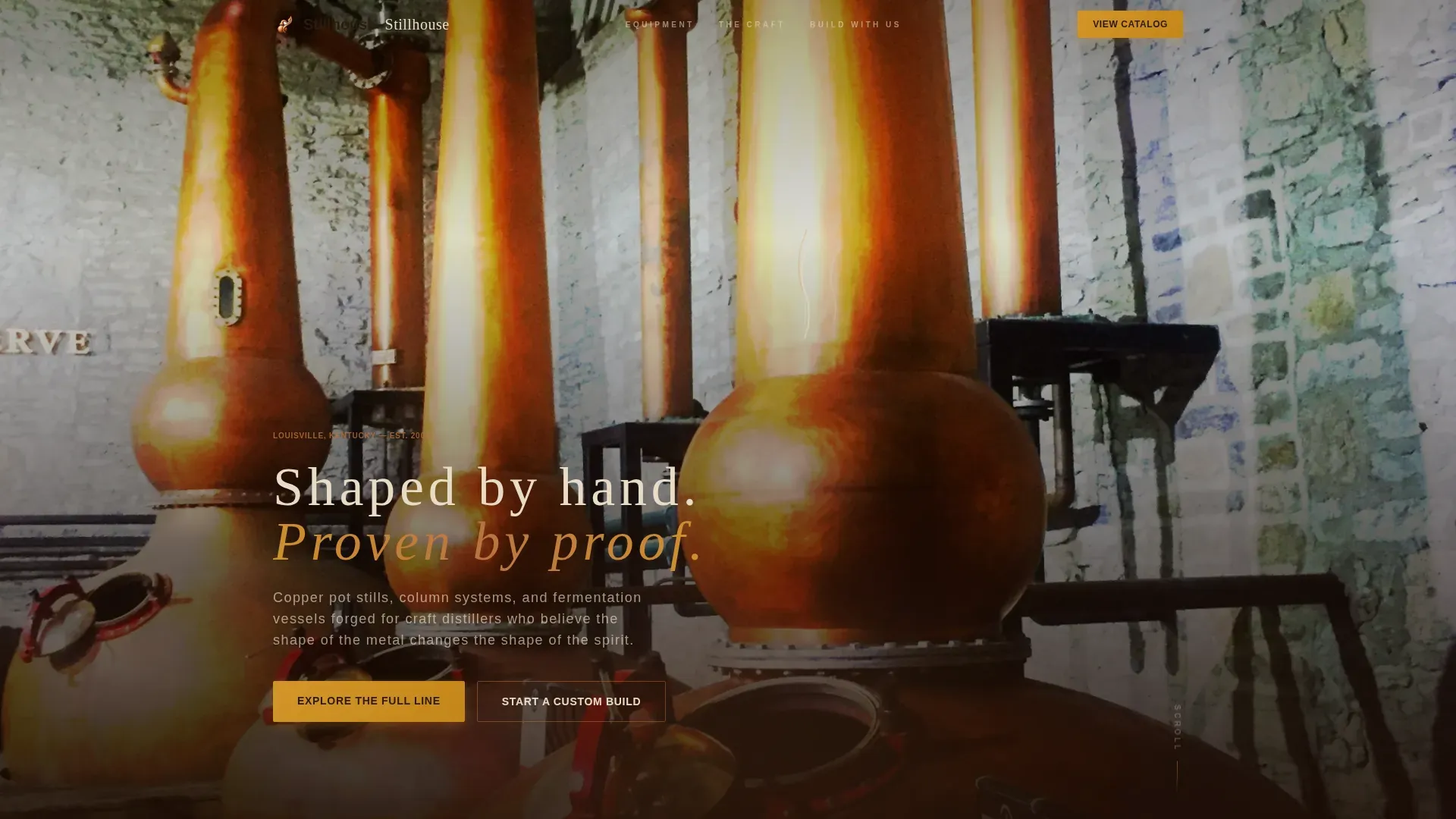 Distillery & Spirits Pricing Website Template