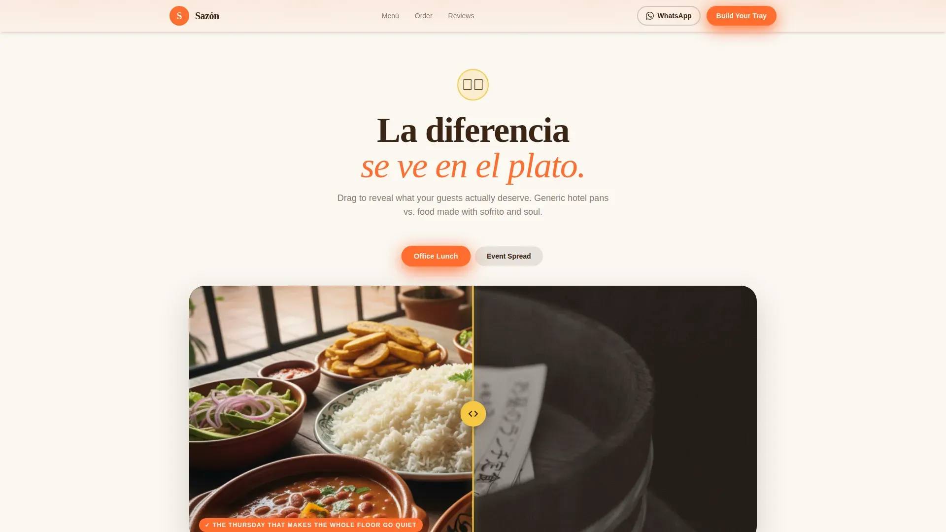 Authentic Dominican Catering | Free Website Template | Rocket