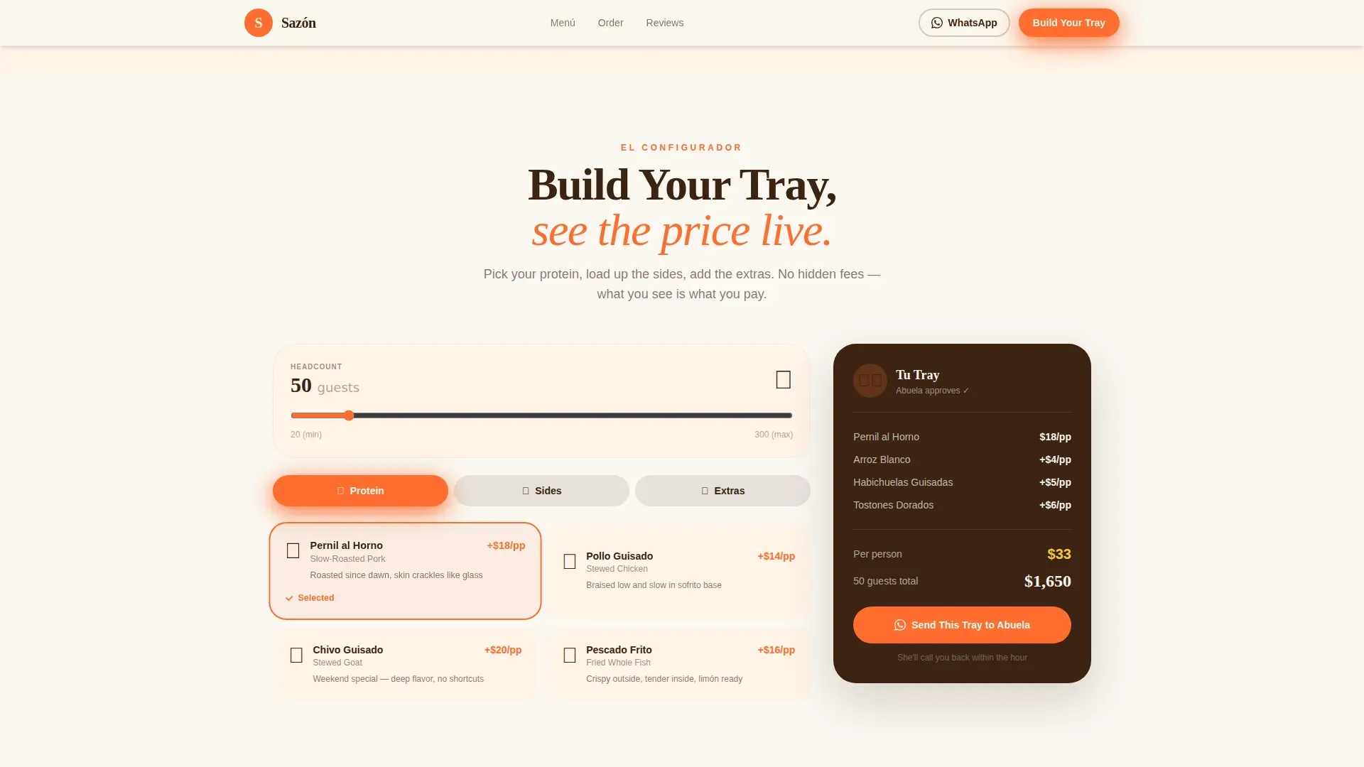 Authentic Dominican Catering | Free Website Template | Rocket