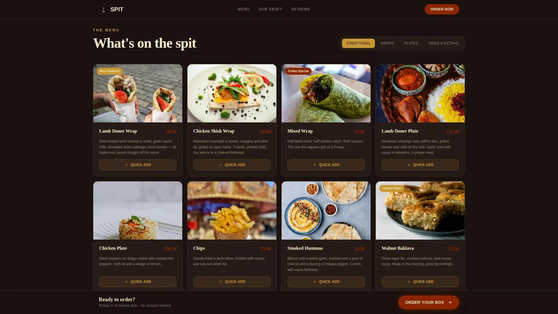 Regional & Specialty Restaurant Reviews Website Template