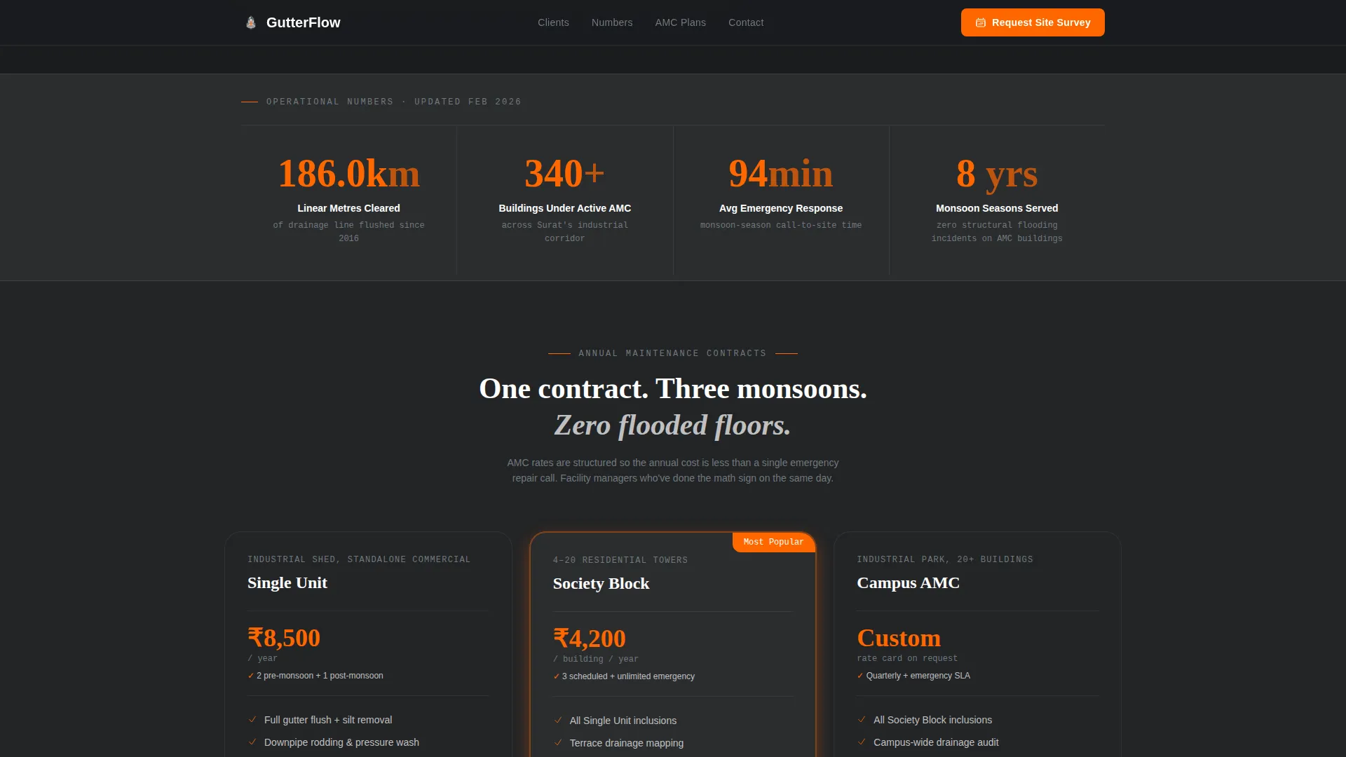 Industrial Drainage | Free Website Template | Rocket