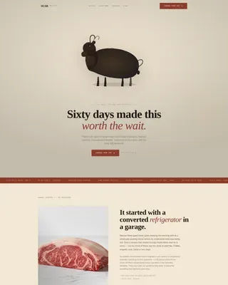 Meat & Seafood Pricing Website Template