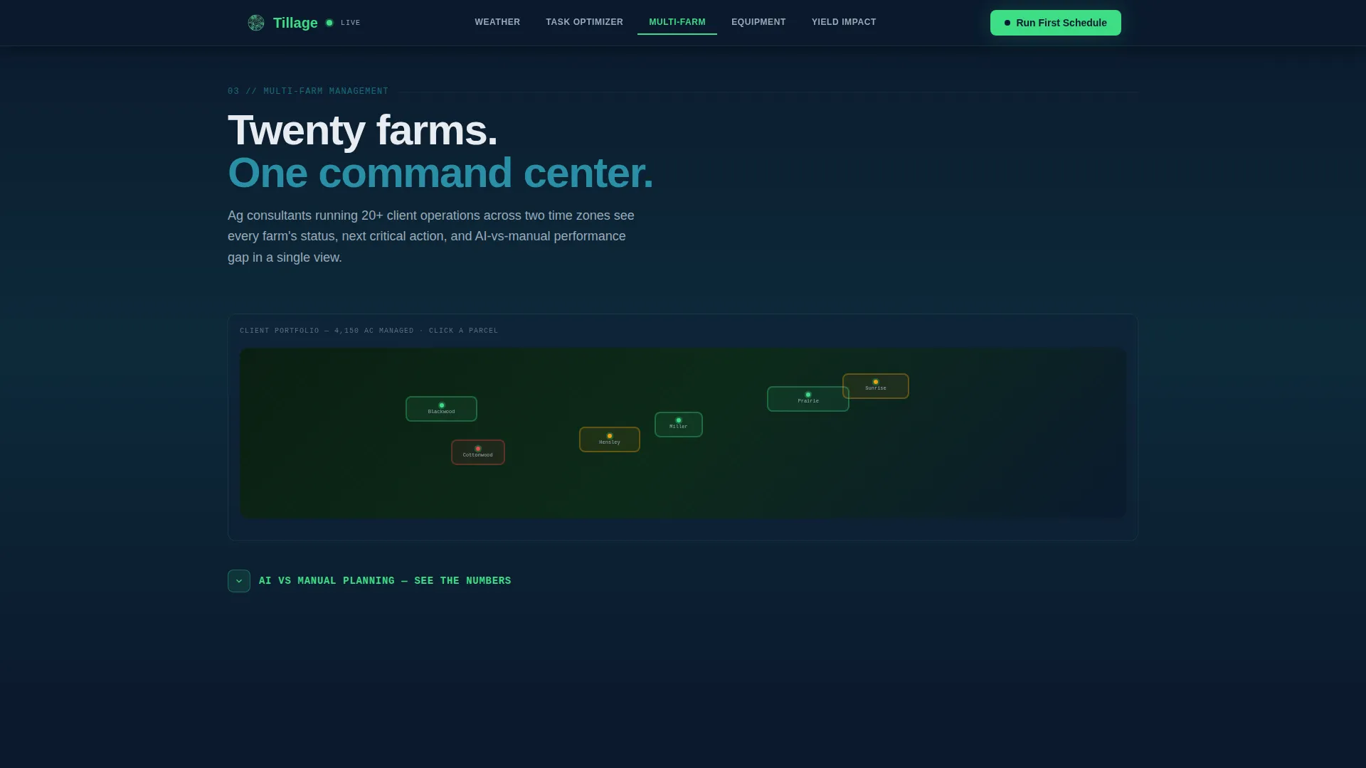 AI for Agriculture Booking Website Template