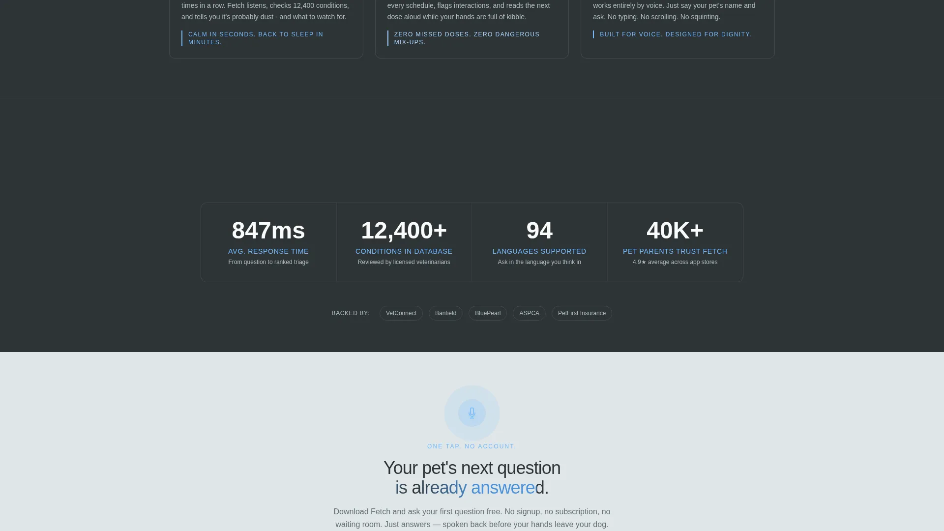 AI for Pet Care Professional Website Template