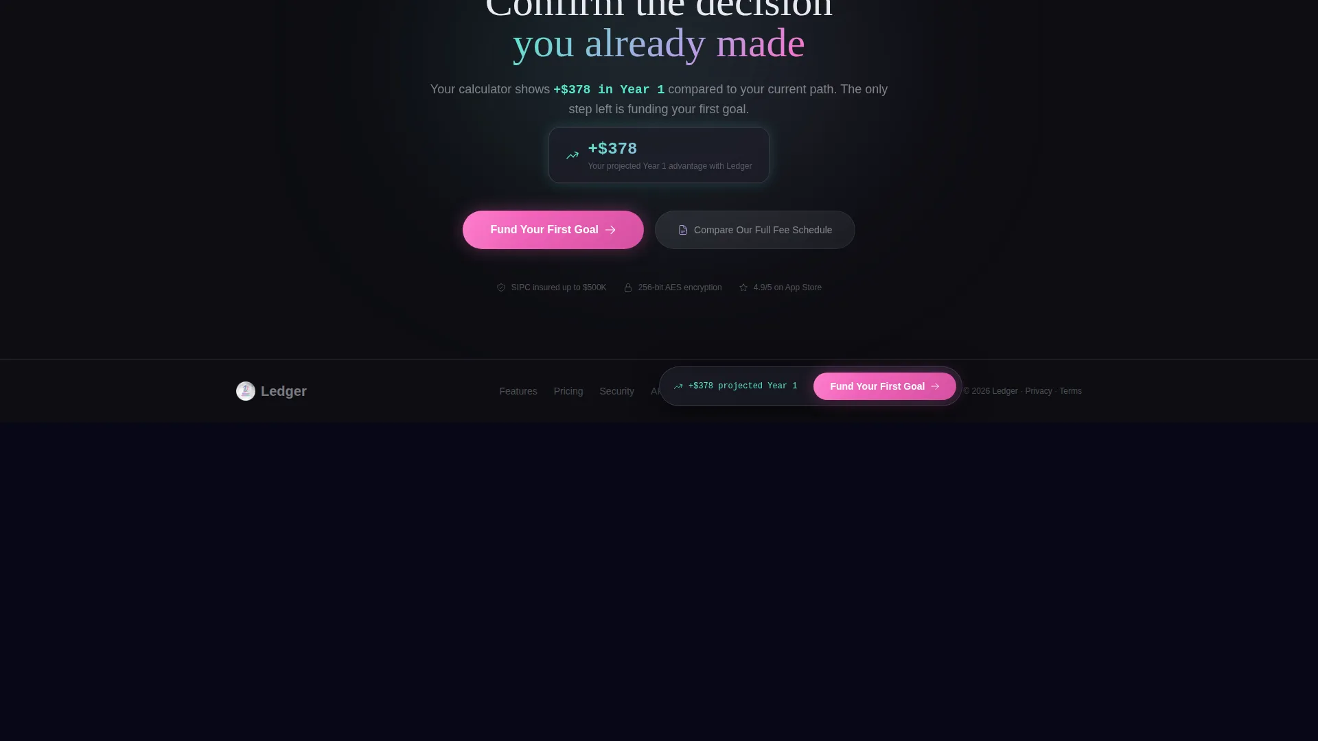 Financial Services Email Marketing Cost Calculator Website Template