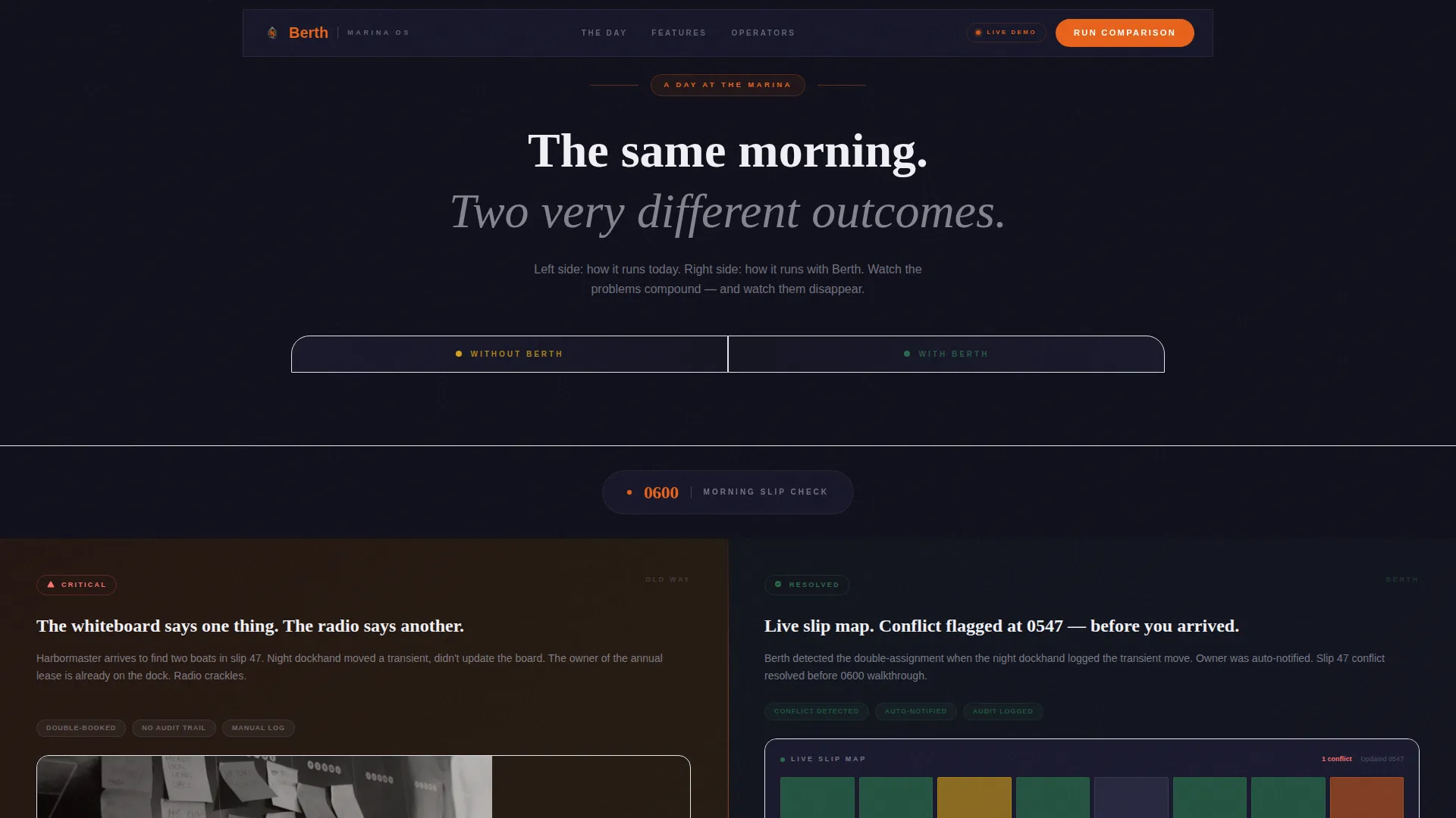 Marina Management Software Website Template