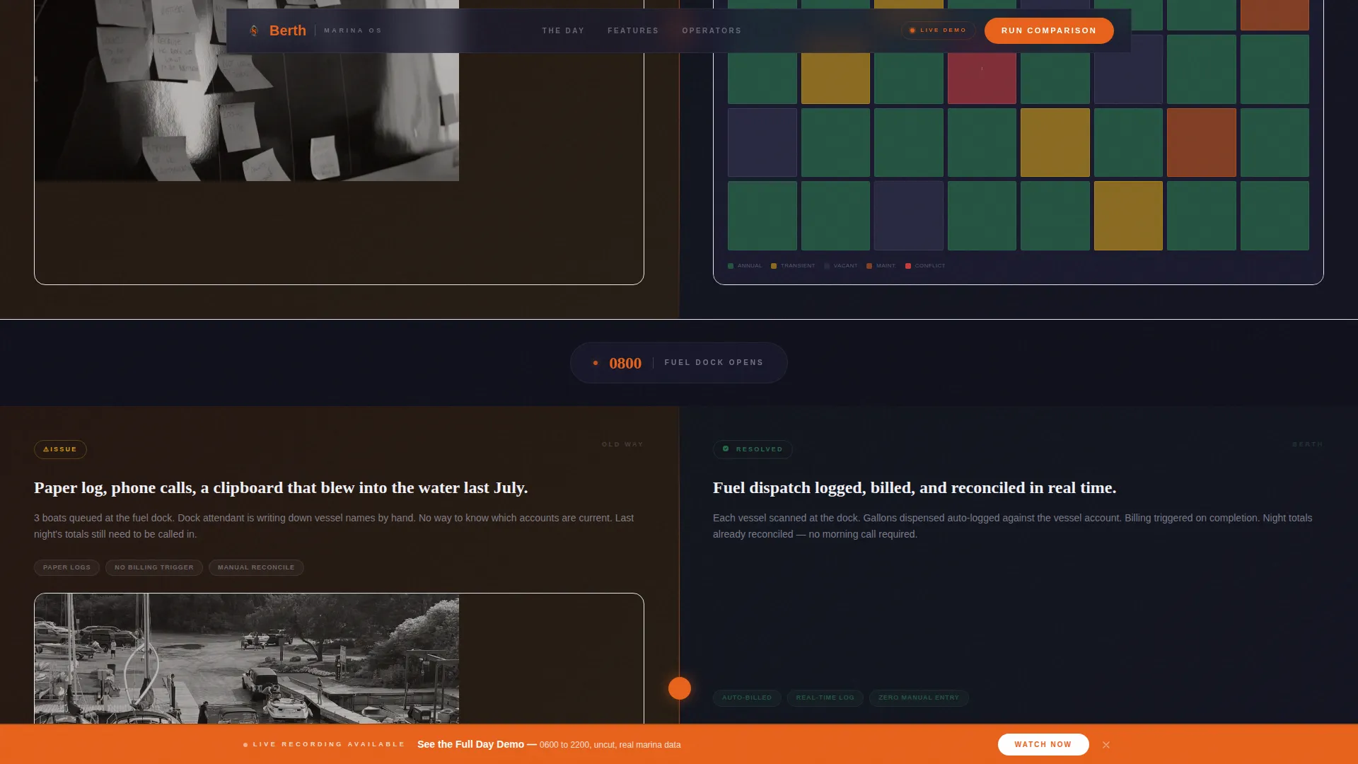 Marina Management Software Website Template