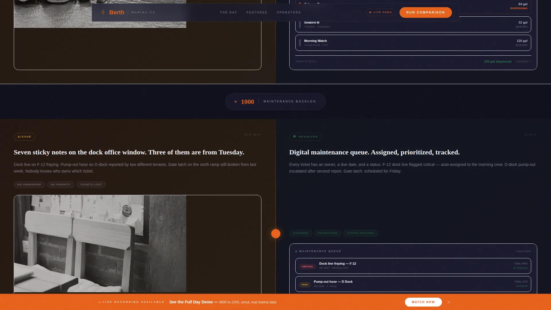Marina Management Software Website Template