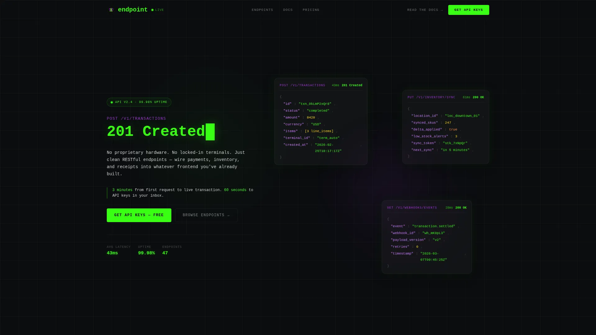 API-First Enterprise Software Professional Website Template