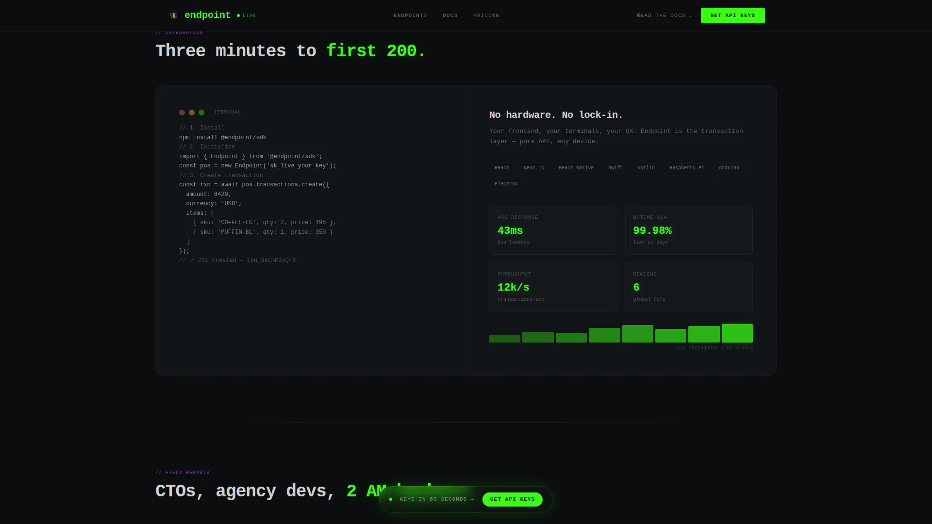 API-First Enterprise Software Professional Website Template