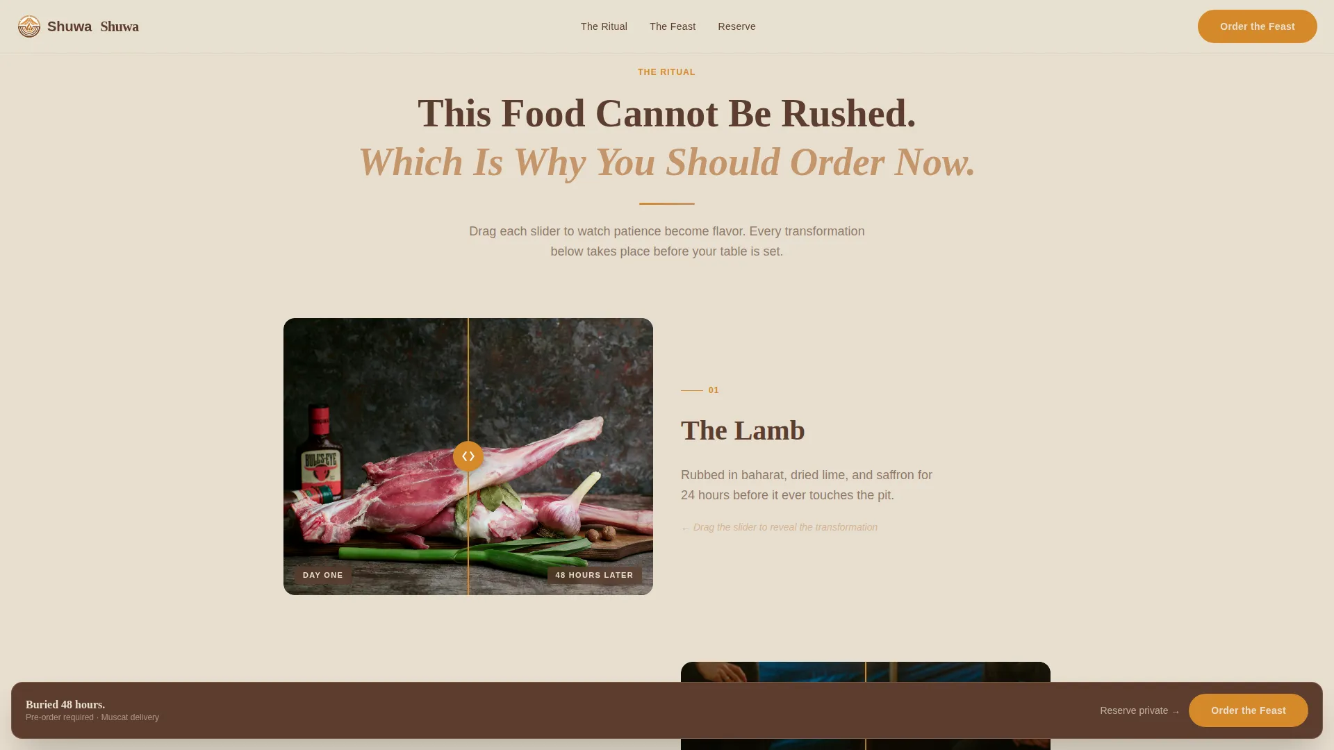 Omani Cuisine Professional Website Template