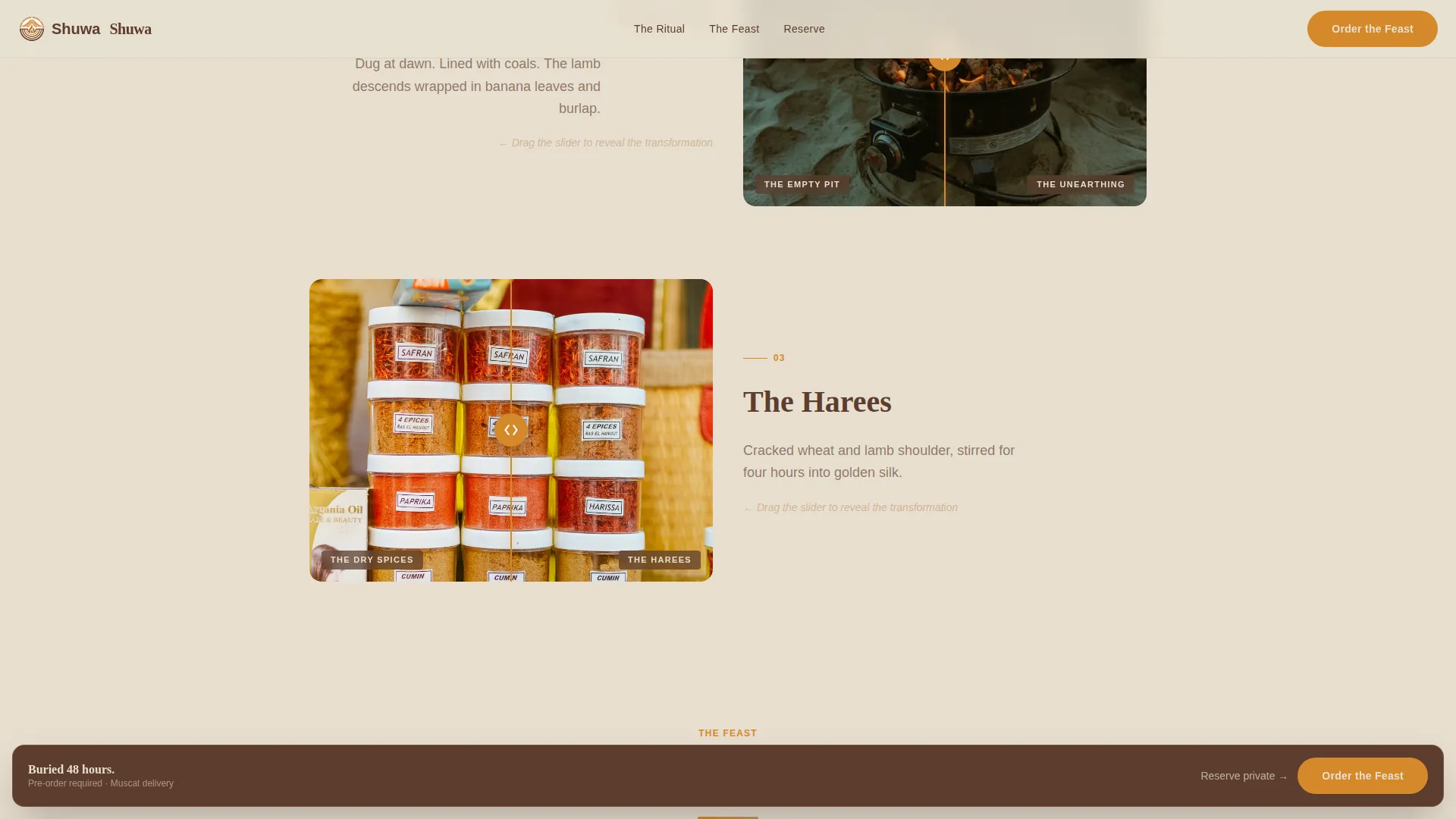 Omani Cuisine Professional Website Template