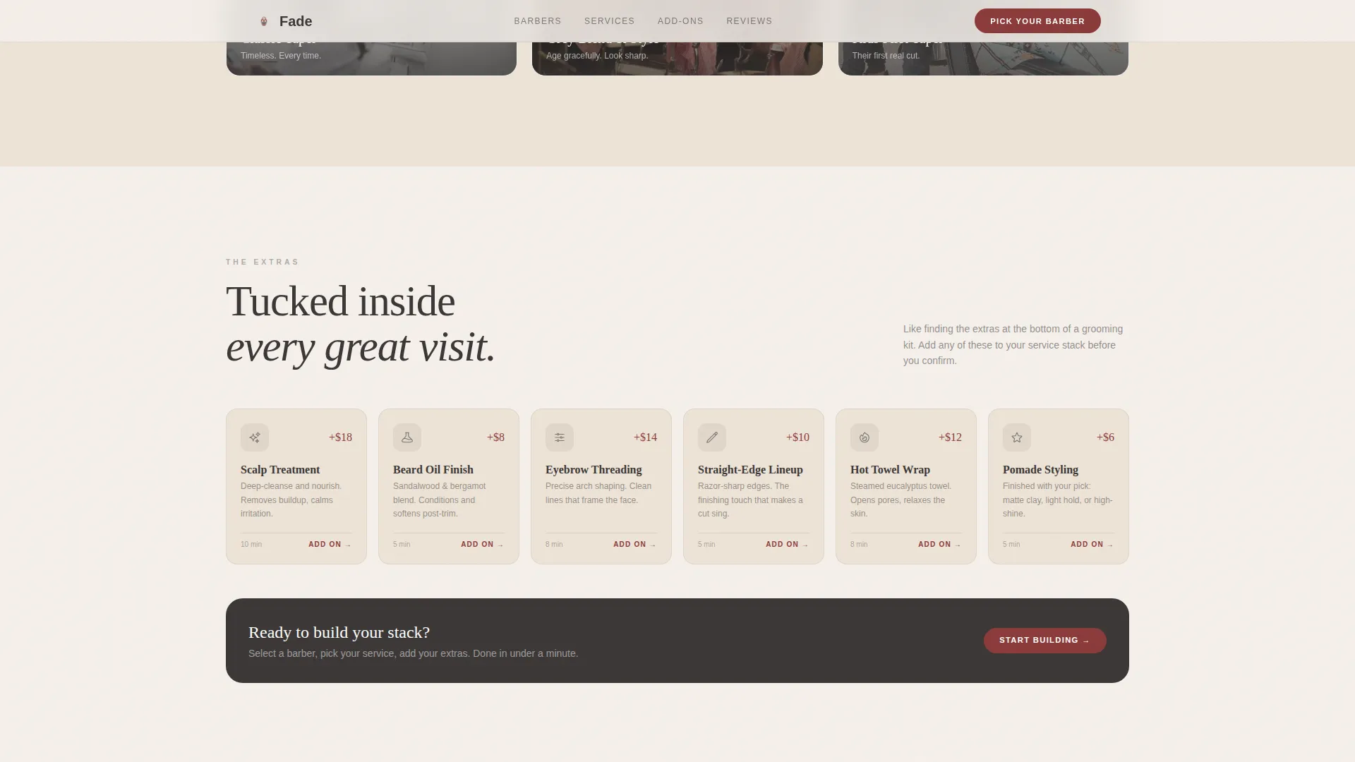 Full-Service Business Booking Website Template