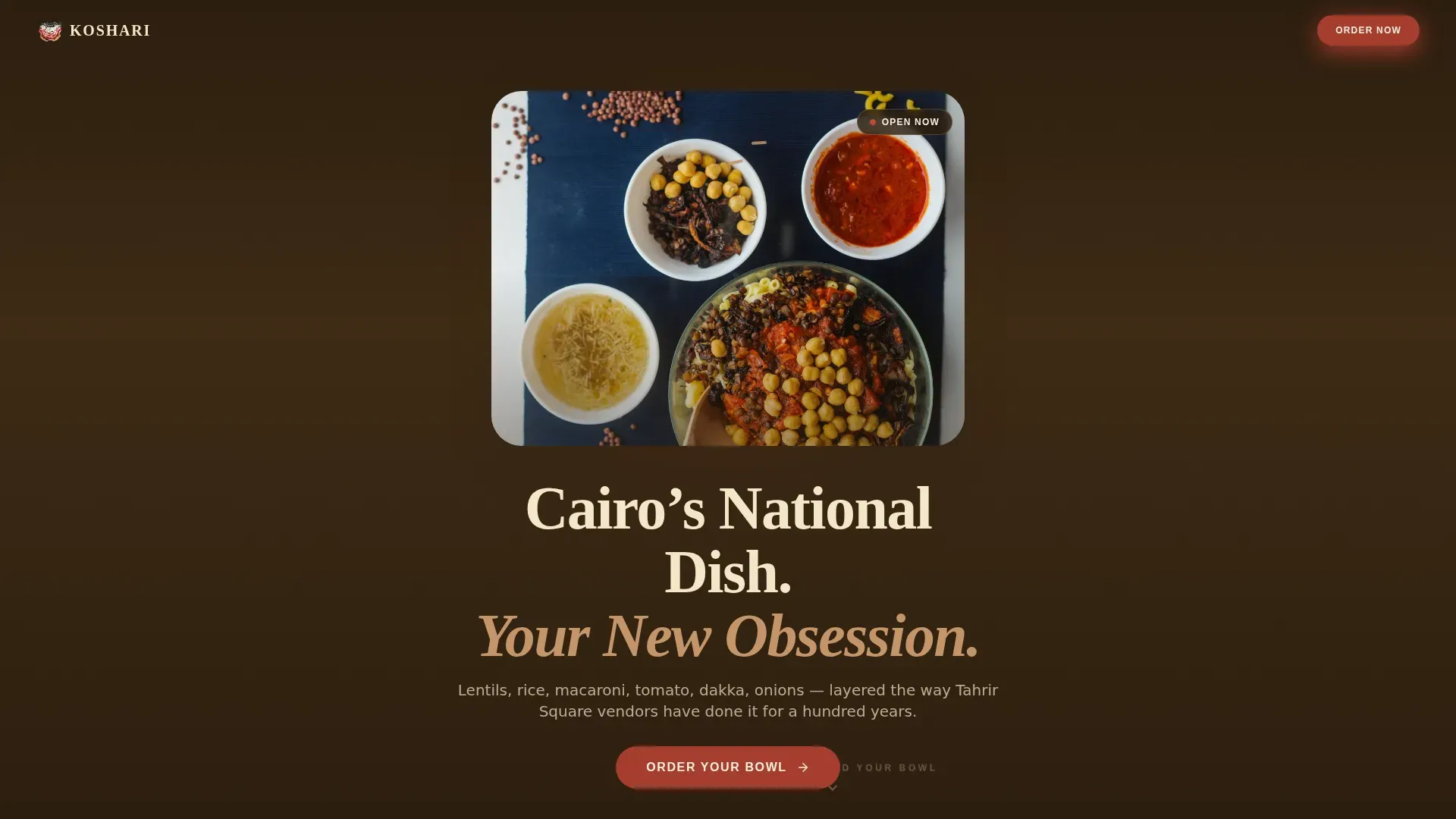 Middle Eastern Cuisine & Dining Local Professional Website Template