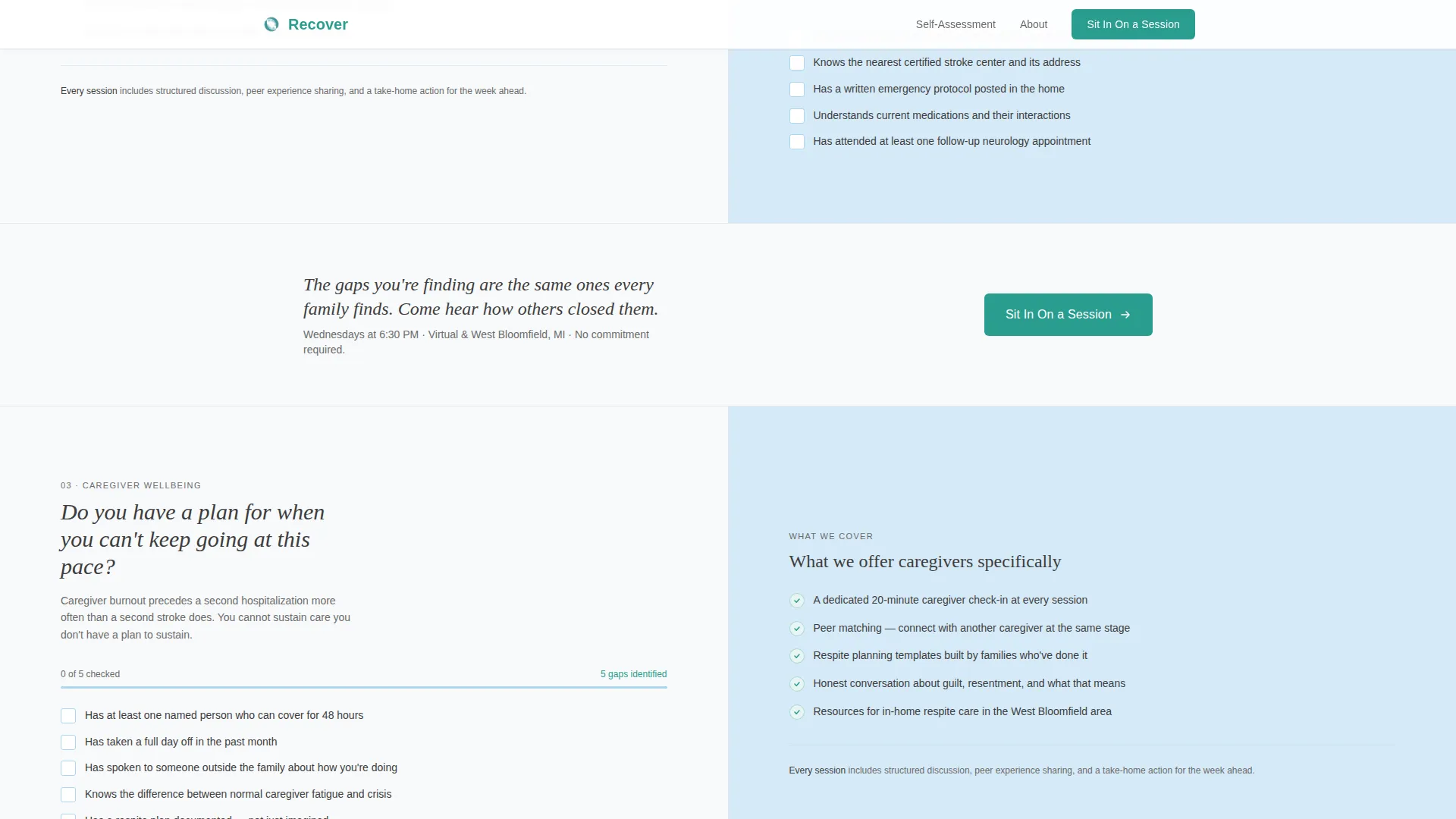 Stroke Recovery Care Professional Website Template