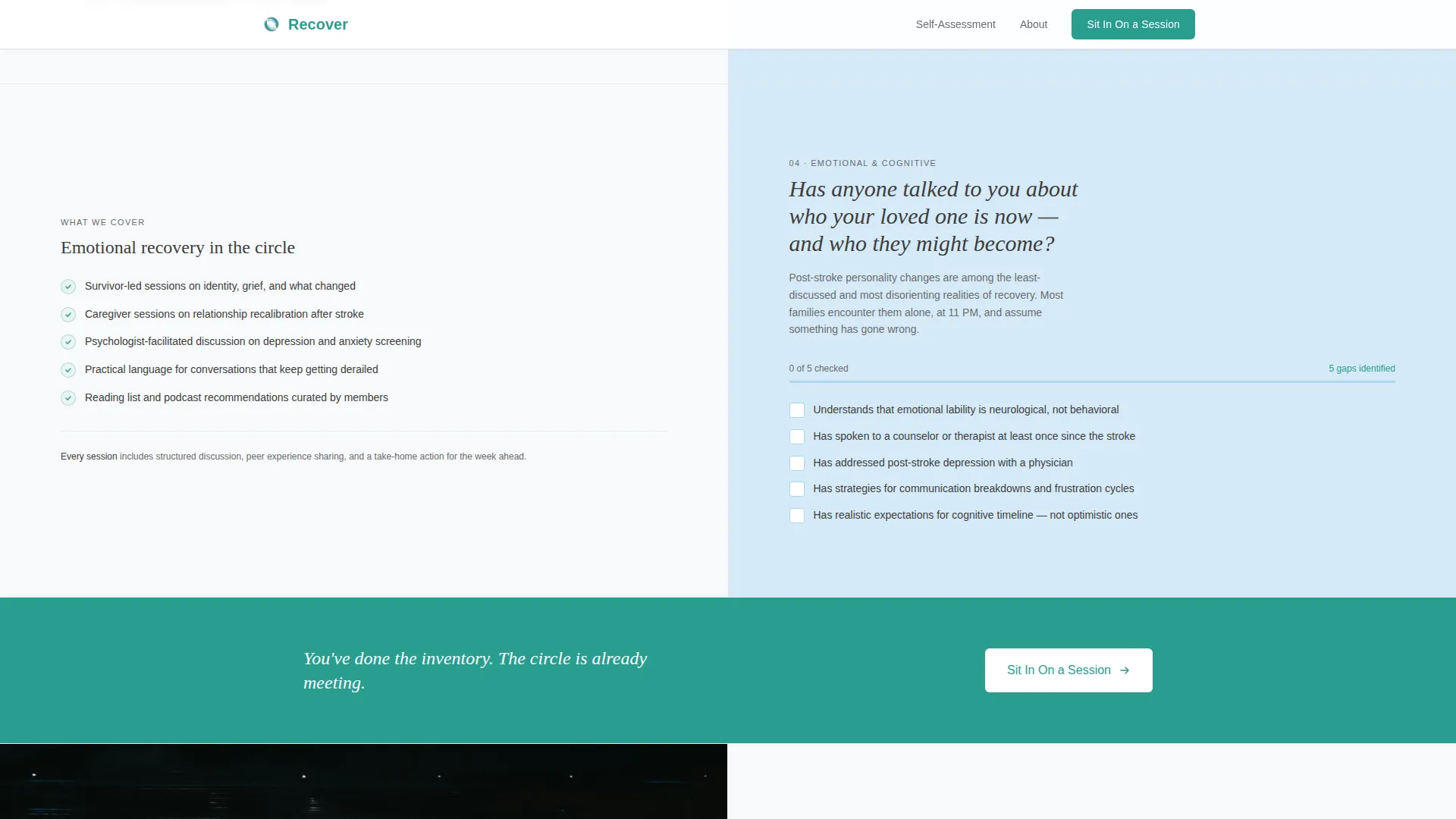 Stroke Recovery Care Professional Website Template
