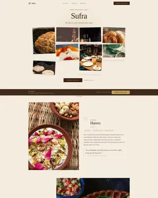 Middle Eastern Cuisine & Dining Professional Website Template