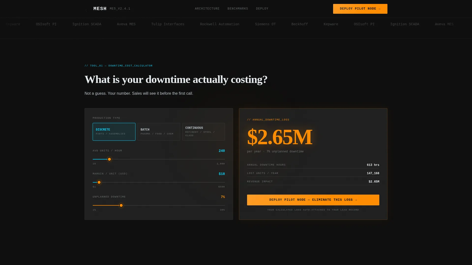 Decentralized Enterprise Software Cost Calculator Website Template