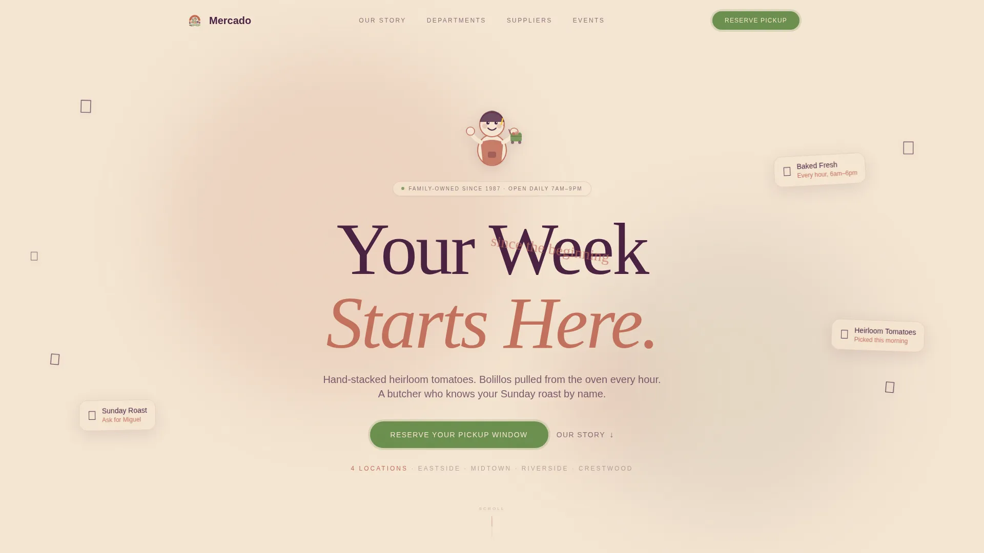 Grocery & Food Retail Professional Website Template