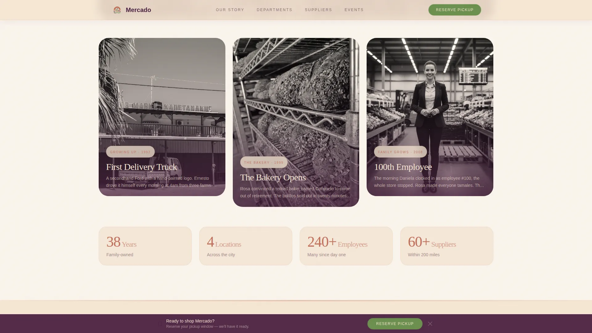 Grocery & Food Retail Professional Website Template
