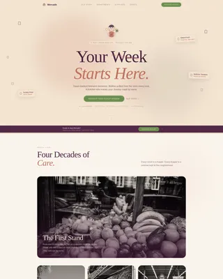 Grocery & Food Retail Professional Website Template