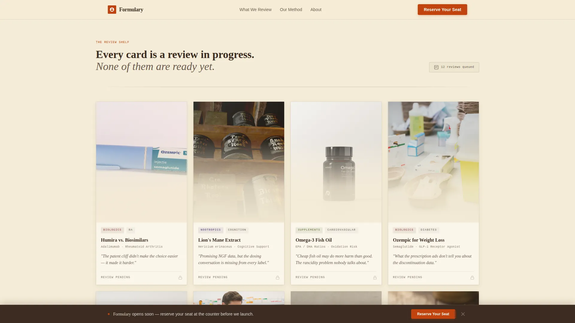 Pharmaceutical Blog & Media Pre-Launch Website Template