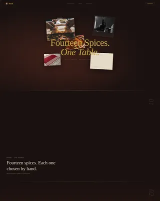 Immersive Ethiopian Fine Dining Landing Page Template