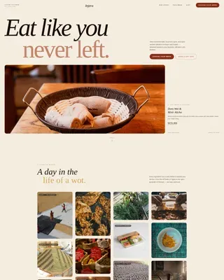Ethiopian Meal Kit Delivery Landing Page Template