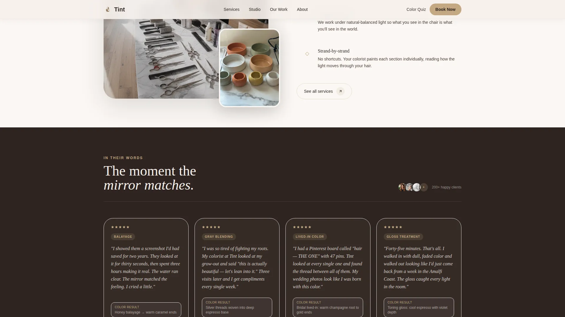 Salon & Hair Studio Booking Website Template
