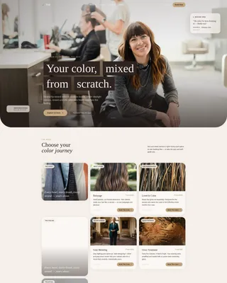 Salon & Hair Studio Booking Website Template