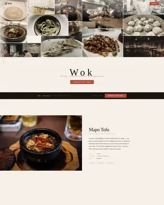 Restaurant & Dining Advanced Booking Website Template