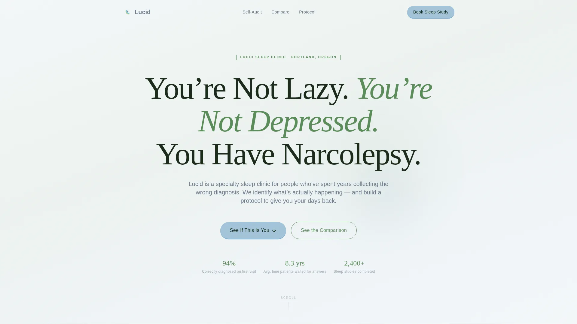 Sleep Medicine & Clinic Booking Website Template
