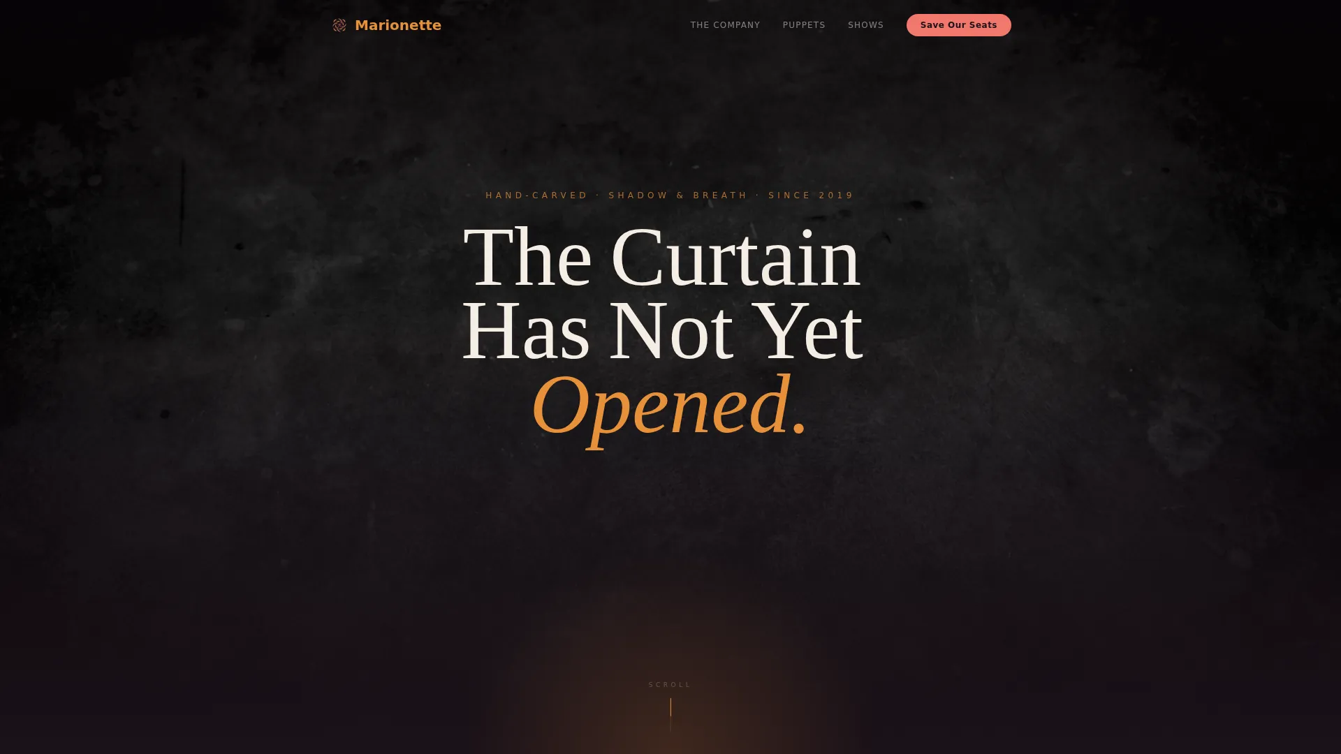 Theater & Performing Arts Booking Website Template